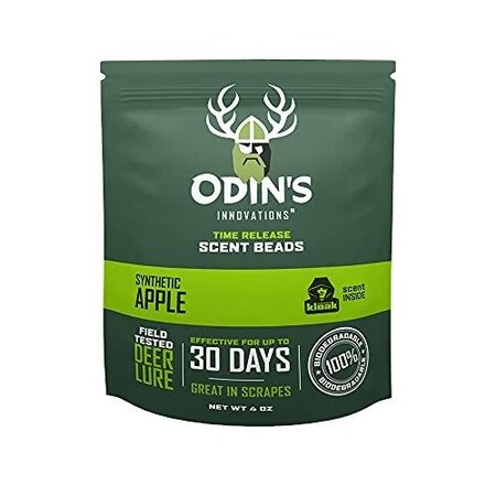 Odins Deer Attractant Apple Synthetic Infused Into 100 Biodegradable Pellets OD1002
